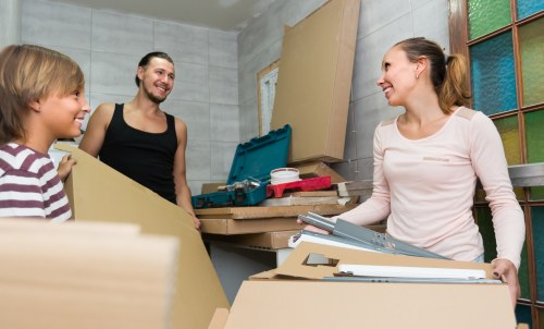 Removal team preparing a home move in Arkley