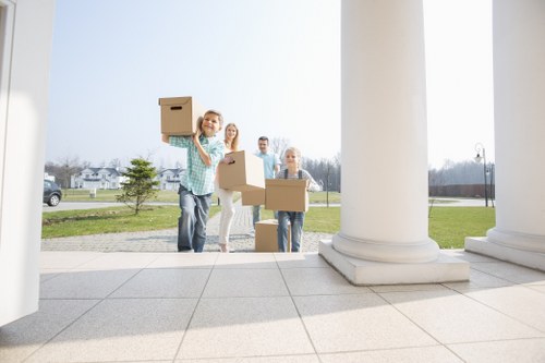 Removal van and moving team serving residential homes in Arkley