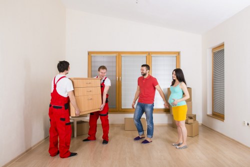 Removal van and moving team serving homes in Arkley