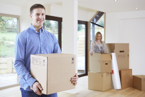 Moving boxes with careful manual handling practices