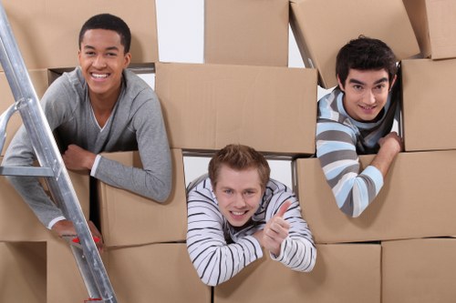 Local commercial movers handling office relocation in Arkley