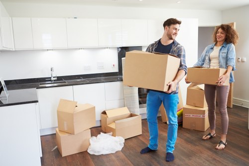 Careful furniture transport and loading for a move in Arkley