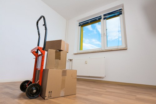 Careful furniture loading during a home move in Arkley