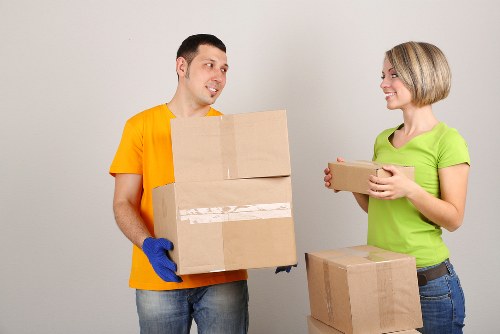 Careful loading of household furniture during a move