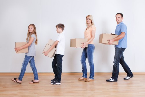 Staff reviewing job risks before a house move