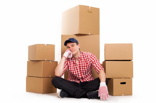 Commercial furniture removal for desks and office chairs in Arkley