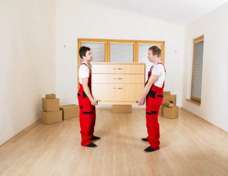 Organised packing boxes prepared for an Arkley relocation